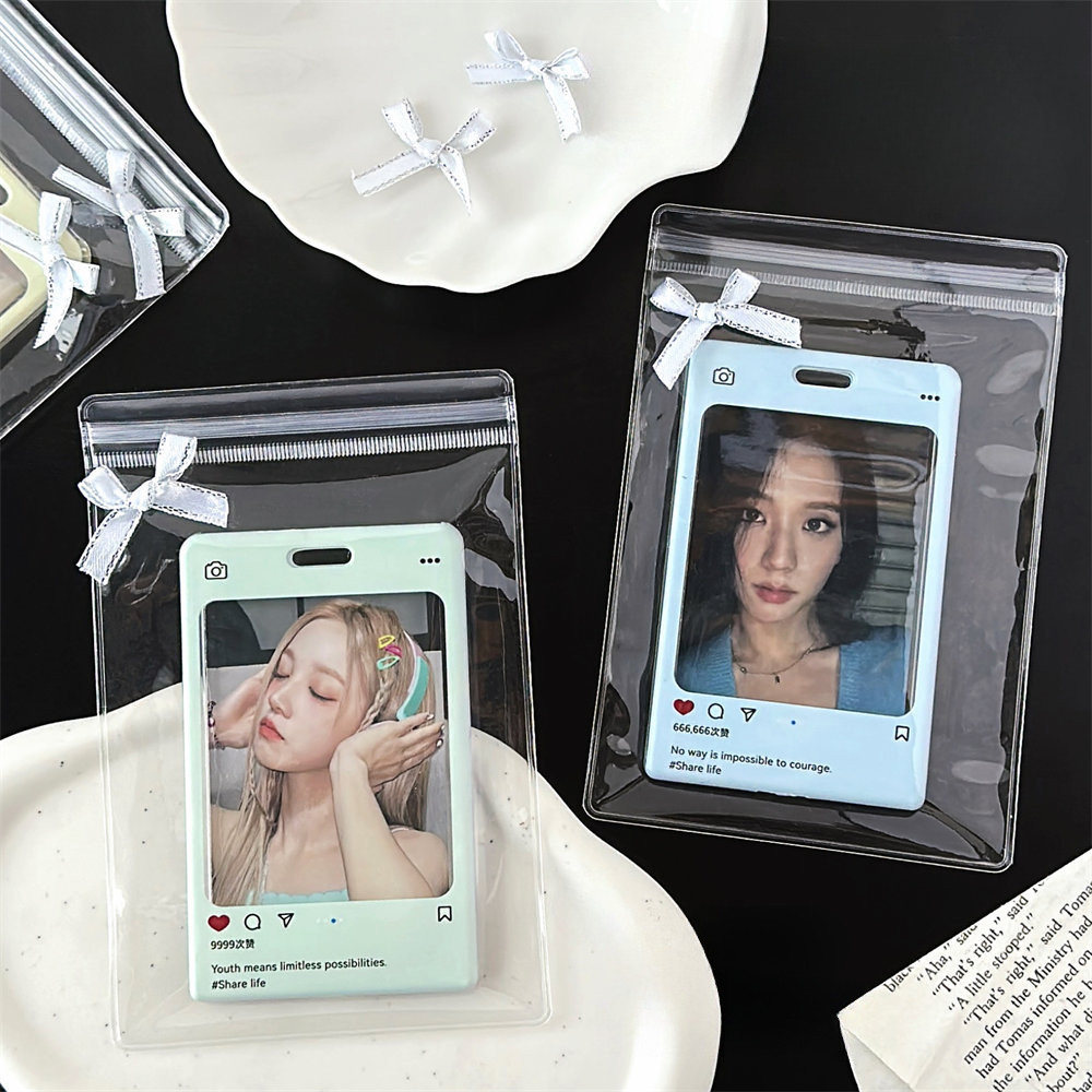 10 ชิ ้ น Ultra โปร ่ งใส PVC ถุงปิดผนึก Photocard Self ถุงปิดผนึกการ ์ ดบรรจุภัณฑ ์ วัสดุถุงเก ็ บ