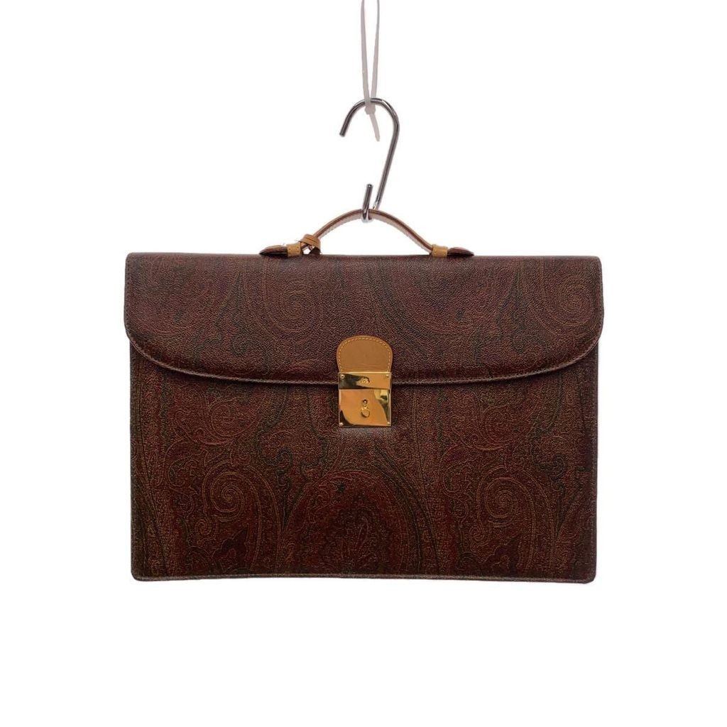 ETRO :CASE Business Bag Briefcase Multi leather overall pattern Direct from Japan Secondhand