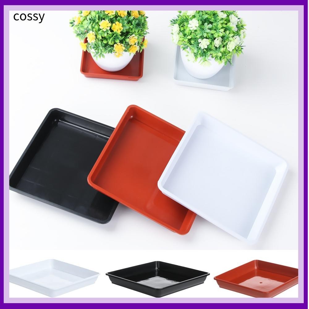 Cossy 1 ชิ ้ นถาดหยด Heavy Duty กระถางดอกไม ้ ทนทานในร ่ มกลางแจ ้ ง
