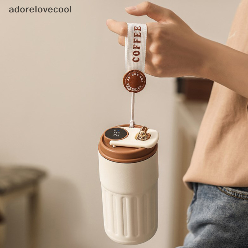 Adth สมาร ์ ท Thermos ขวด LED อุณหภูมิจอแสดงผลถ ้ วยกาแฟสแตนเลส Tumbler แก ้ วแบบพกพาสูญญากาศกระติกน ้ ําร ้ อน Martijn