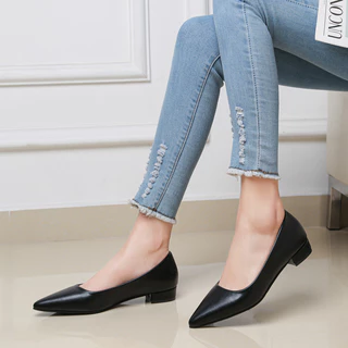ผู ้ หญิงบัลเล ่ ต ์ Flats สุภาพสตรีแฟชั ่ น Pointed Toe รองเท ้ าทํางานสบาย Soft Sole All-match Flats