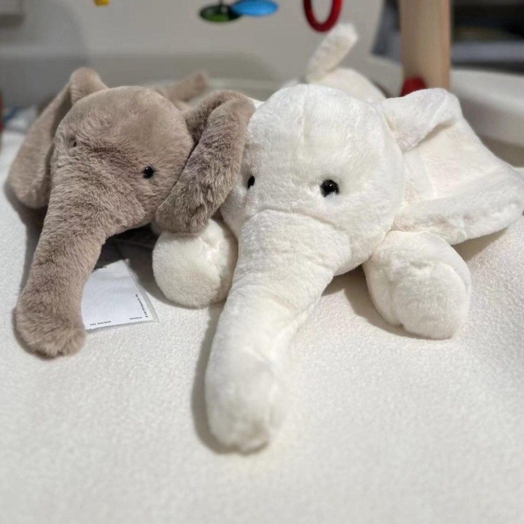 Jellycat SMUDGE ELEPHANT และ JELLYCAT BUNNY ตุ๊กตาของเล่น 45 ซม. JELLYCAT SMUDGE ELEPHANT และ 33 ซม.