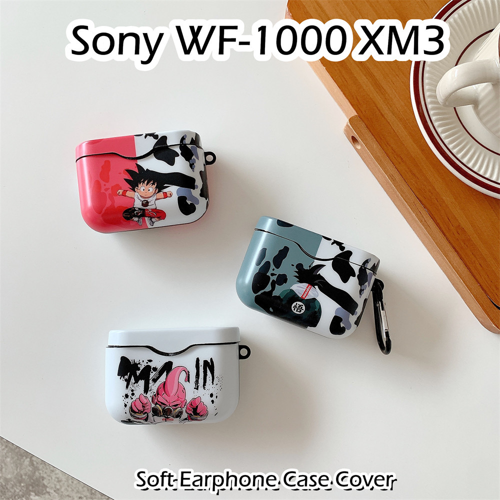 【 ด ้ านหน ้ าเหยียบ 】 สําหรับ Sony WF-1000 XM3 Case Cool การ ์ ตูนรูปแบบ TPU เคสหูฟังซิลิโคนอ ่ อนนุ ่ มปลอก