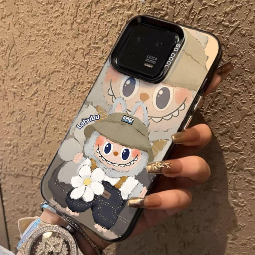 เคสโทรศัพท์มือถือ ลายการ์ตูนมาร์ตน่ารัก Labubu สําหรับ iPhone x xs xr xsmax 7 11 12 13 14 15 Pro max Plus PROMAX 7plus
