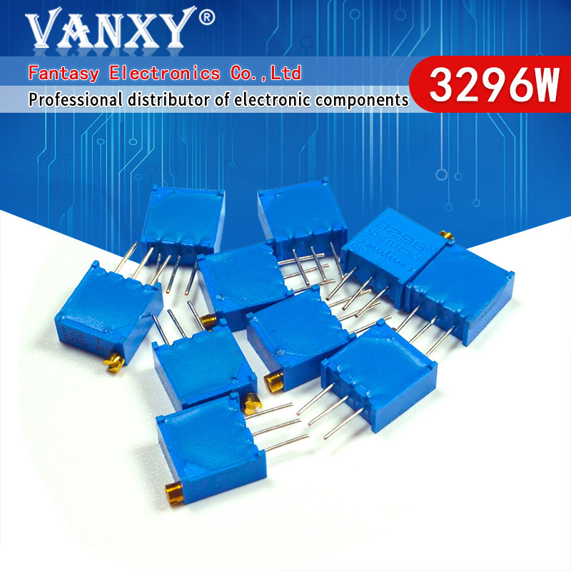 50pcs 3296W 3296 50 100 200 500 โอห์ม 1K 2K 5K 10K 20K 50K 100K 200K 500K 1M โอห์ม 50R 100R 200R 500