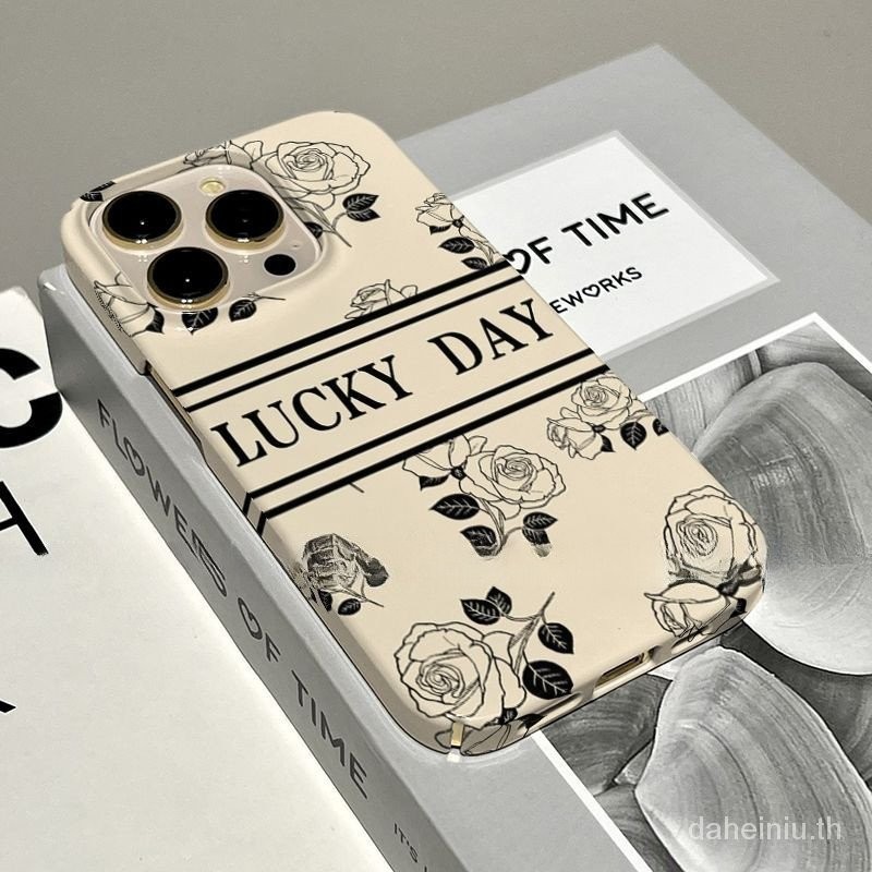 Lucky RoseFor iPhone 11/12/13/14/15 Pro Maxกรณีแฟชั ่ นกันกระแทกซิลิโคนเคสแข ็ งสําหรับiPhone 13,14,15,11PM,12PM,13PM,14PM,15PMเคสโทรศัพท ์