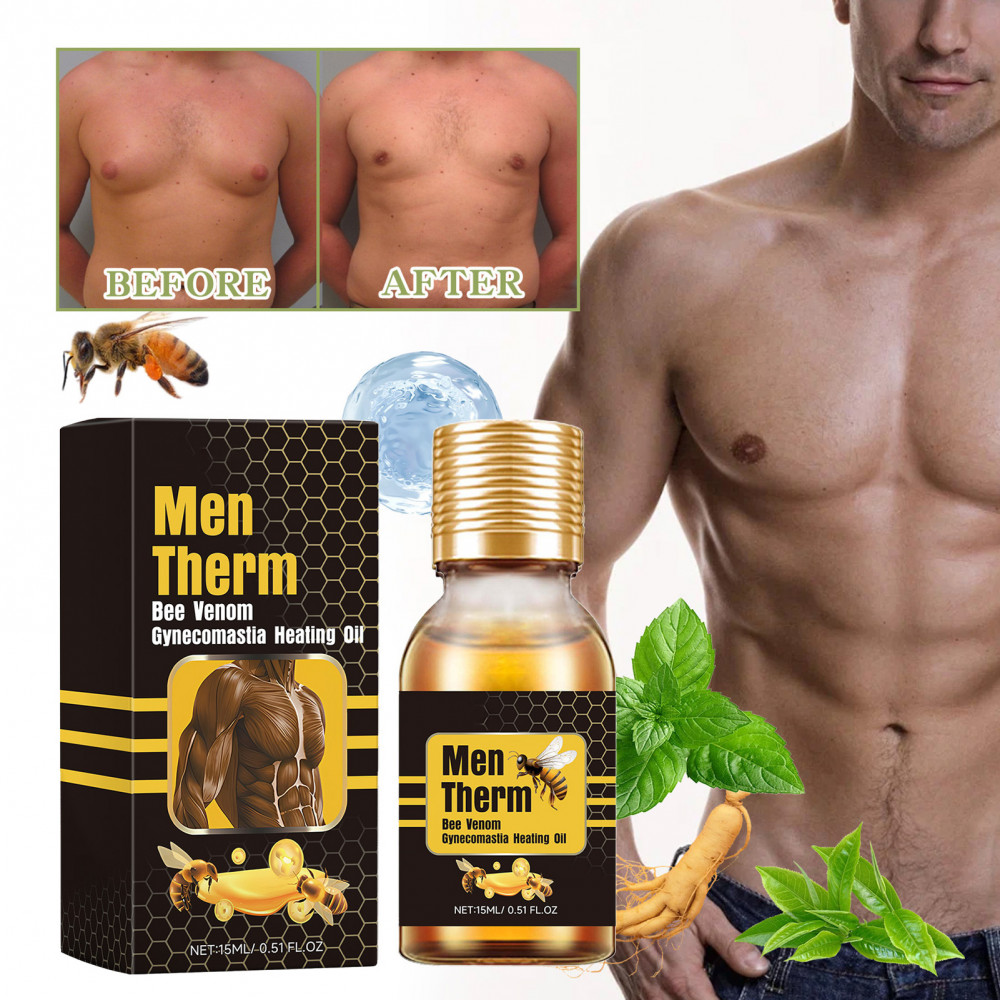 ผู้ชาย Gynecomastia นวดน้ํามันผู้ชายหน้าอกกระชับน้ํามันบุรุษหน้าอกกล้ามเนื้อเพิ่มน้ํามัน Shaping Liquid ลบ Excess ไขมันปรับปรุงเต้านม Contours