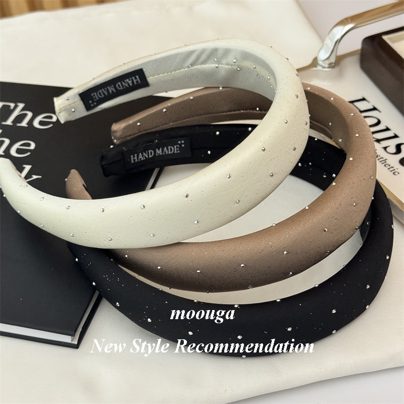 Moouga/high-end Feel กระพริบ Gypsophila ซาตินแถบคาดศีรษะ High Skull Headband อารมณ ์ ขนาดเล ็ ก Outing Hairpin ผม Bundle