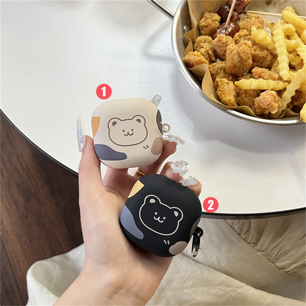 Samsung Galaxy Buds FE 2Pro Live เคสหูฟังตลก Avatar หมีน่ารักป้องกันหูฟังไร้สายปลอกสําหรับ Samsung Galaxy Buds ความคิดสร้างสรรค์ Drop-proof Cover