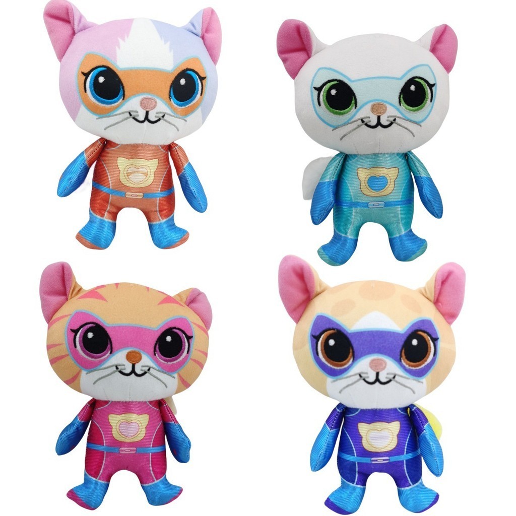 Super Kitties Sentai ตุ ๊ กตายัดไส ้ Superkitties ตุ ๊ กตาของเล ่ นตุ ๊ กตาของขวัญสําหรับเด ็ ก