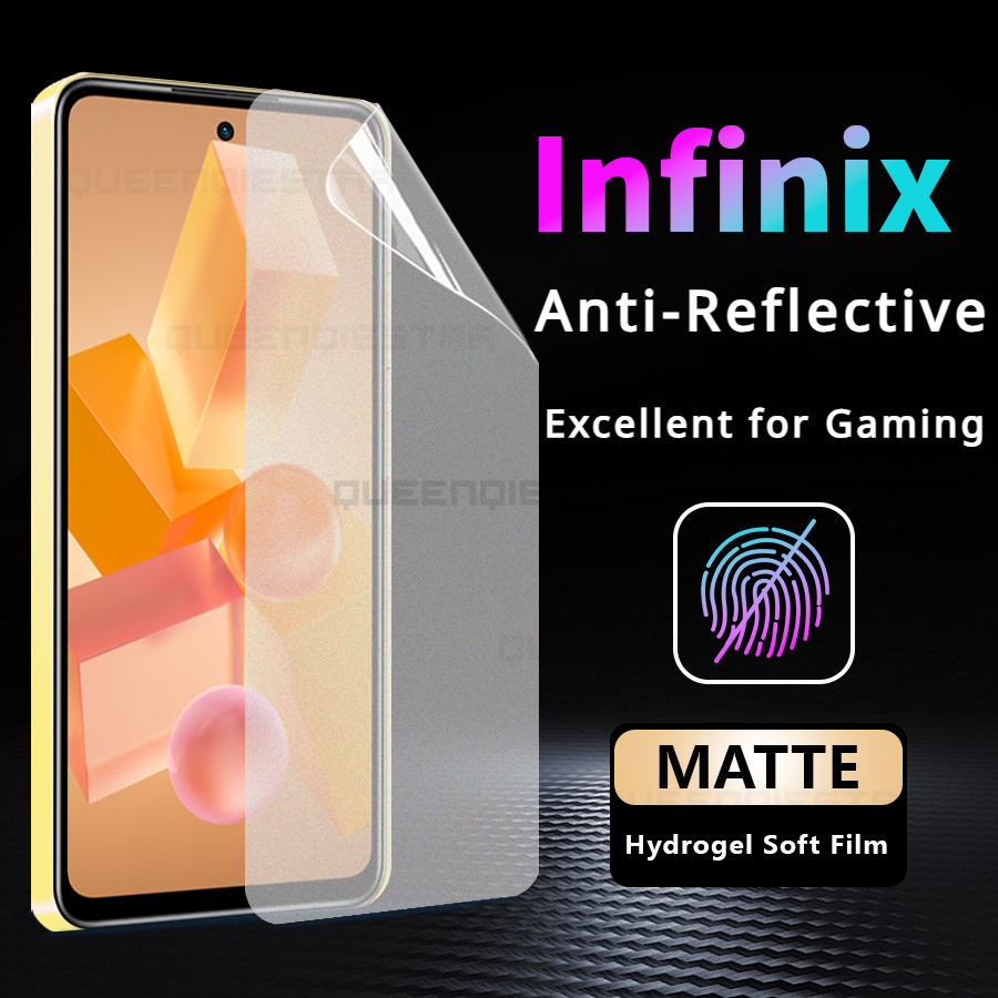 3D เต็มจอแบบด้านฟิล์มไฮโดรเจล ฟิล์มไฮโดรเจล กันรอยหน้าจอ แบบด้าน สำหรับ Infinix Smart 5 7 8 Hot 30i 