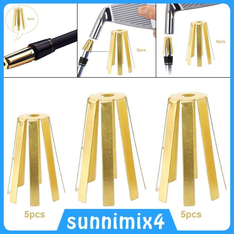 [H2Sports ] 5 ชิ ้ น Universal Golf ทองเหลืองเพลา Wedge Adapter สําหรับ Golf Club Shaft, Heavy Duty