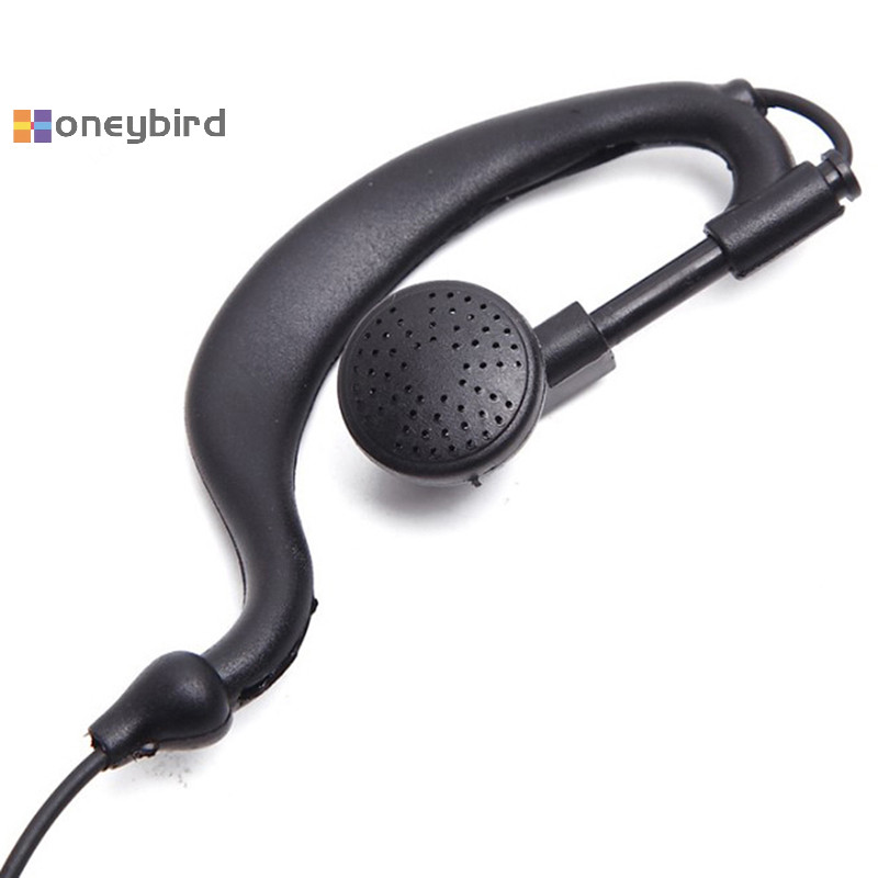 Honeybird 2 Pin Walkie-Talkie ชุดหูฟังแบบมีสาย Two Way Ham วิทยุหูฟังหูฟังสําหรับ Baofeng BF-888S UV5R Walkie Talkie 992 Earwear Nice
