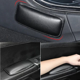 2pcs PU หนังรถเข่า Pad เบาะข้อศอก Pad Auto ประตู Center Control Armrest Soft Pad ภายในรถขาเข่าต้นขาสนับสนุนเบาะ