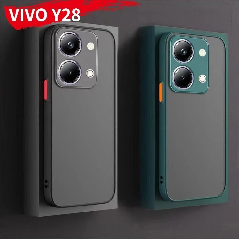 เคส ด้าน TPU กันกระแทก สำหรับ Vivo Y28 4G Y03 Y18 Y27 Y27S Y100 Y20 Y12S Y12A Y3S Y21 Y33S T1X Y30 แบบนิ่ม For วีโว่ 025