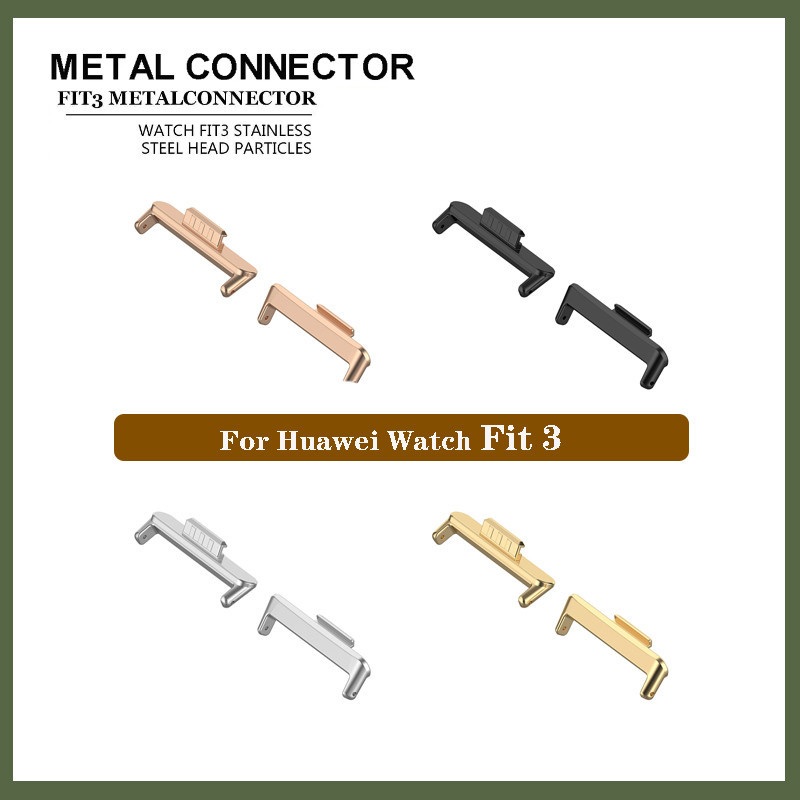 อะแดปเตอร์สําหรับ Huawei Watch Fit 3 4 5/Fit4 Fit5 Pro FWatchband สายคล้องคอสร้อยข้อมือ 316L อุปกรณ์เสริมสแตนเลส Huawei Fit3 20 มม.ความกว้าง