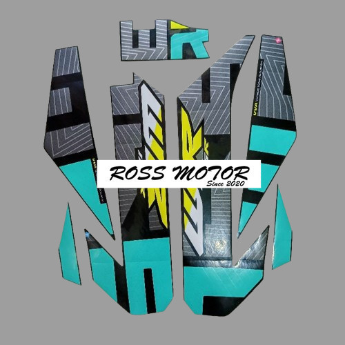 Striping Sticker รายชื่อเสา motor Yamaha WR 155R 155 R 2023 สีดํา tosca มอเตอร์ไซค์ รายชื่อสติกเกอร์