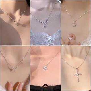 สร้อยคอ จี้สำหรับผู้หญิง เครื่องประดับแฟชั่น สร้อย สร้อยคอแฟชั่น หัวใจ สไตล์เกาหลี NMIX / X10