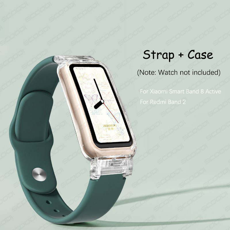สายซิลิโคนสําหรับ Xiaomi Smart Band 9 Active / 8 Active Watch Band สําหรับ Redmi Band 3 2 แฟชั่นสีทึบสร้อยข้อมือนุ่มเปลี่ยนสายรัดข้อมือ ราคา ถูกที่สุด ดีลบีเคเค แกลเลอรีภาพที่ 9