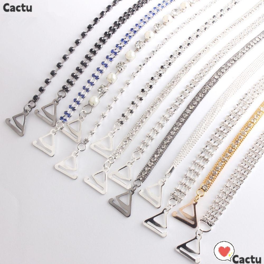 Cactu บราชั้นใน ประดับคริสตัล พลอยเทียม เซ็กซี่ หรูหรา แฟชั่นสําหรับสตรี
