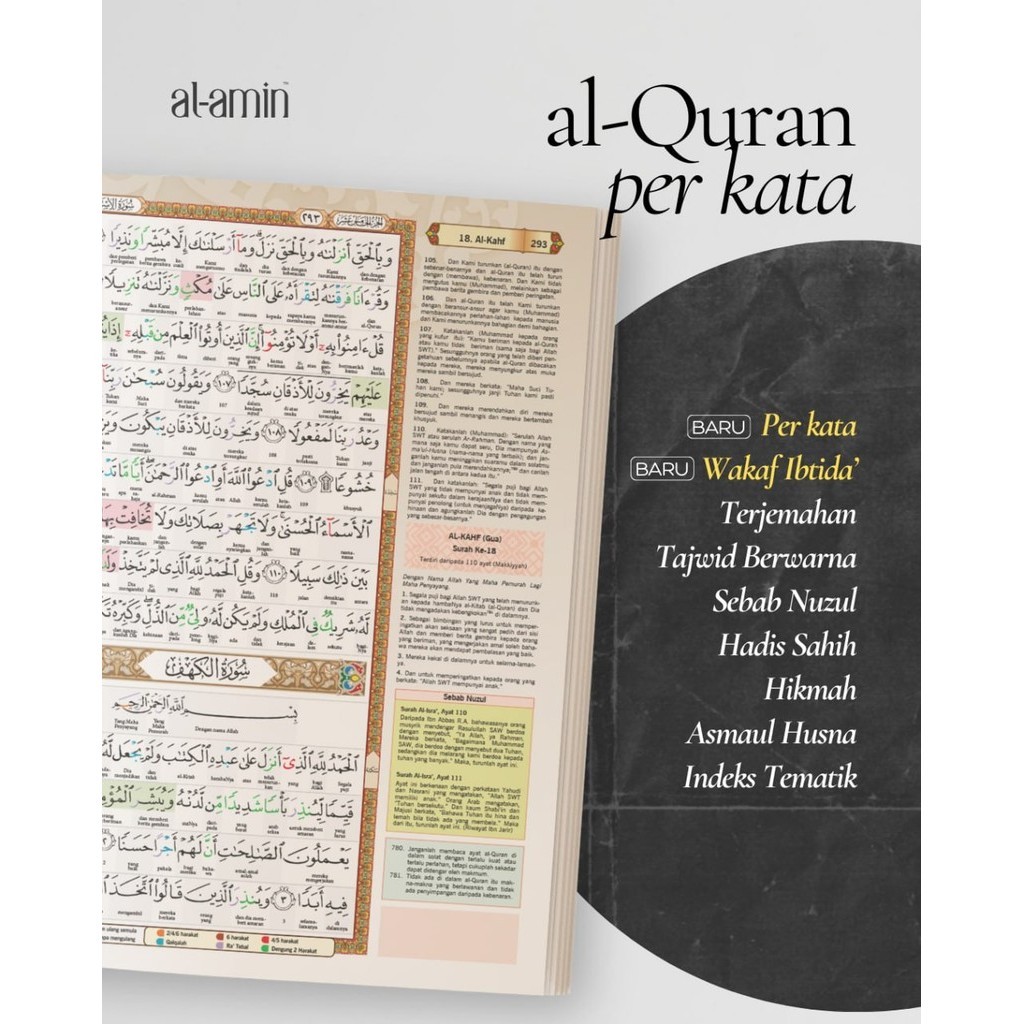 Al Quran Humaira Al Amin (Perkata & Wakaf Ibtida)