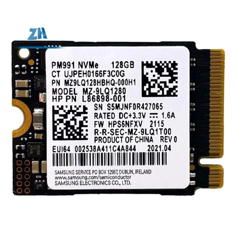 Pm991 128G 2230 PCIE3.0 NVME SSD การถ่ายโอนข้อมูลความเร็วสูงสําหรับแล็ปท็อปเม็ดเก็บฮาร์ดดิสก์การ์ด