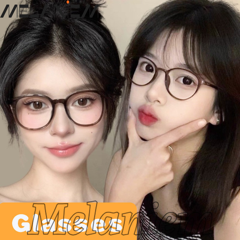 แว่นตากรอบใหญ่-ป้องกันแสงสีฟ้าป้องกันดวงตา-แฟชั่นเรียบง่ายย้อนยุค-ไม่มีอุปกรณ์ตกแต่งแต่งหน้า-แว่นตาธรรมดาเบา - แว่นตาอ่านหนังสือคอมพิว