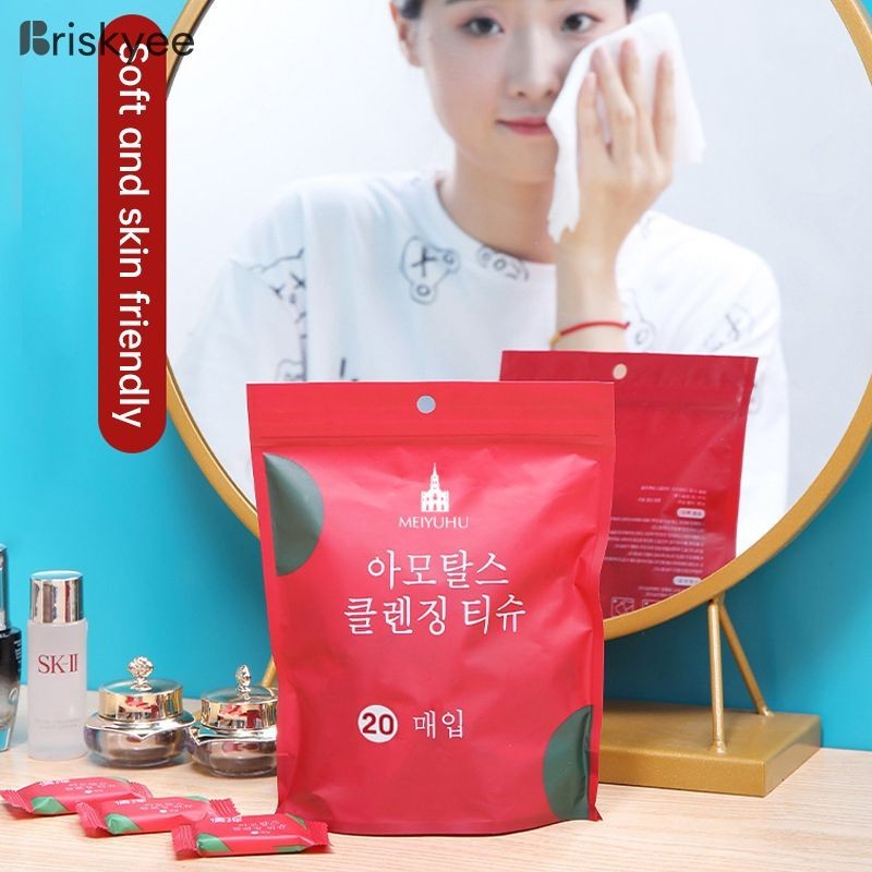 【BK】แผ่นมาส์กหน้าอัดเม็ด แบบใช้แล้วทิ้ง 20เม็ด ผ้าอเนกประสงค์ แบบใช้แล้วทิ้ง-by