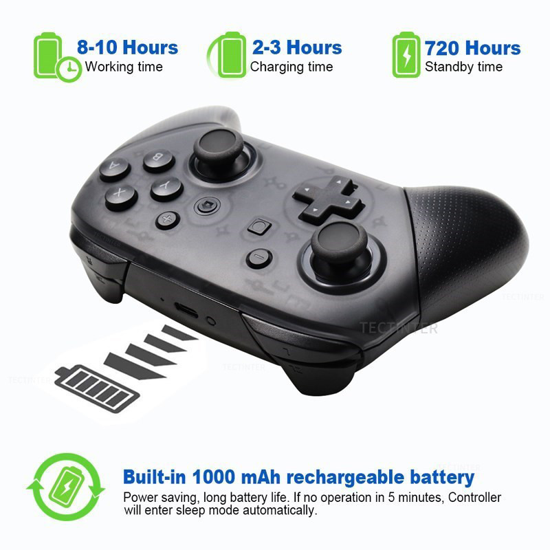 คอนโทรลเลอร์จอยสติ๊กบลูทูธไร้สายสําหรับ Nintend Switch Pro Mando Gamepad สําหรับ Nintendo Switch/Lite/Switch OLED