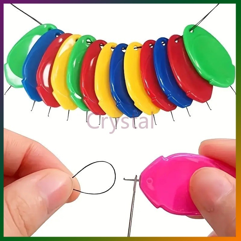 Crystal ที่สนเข็ม ตัวช่วยในการร้อยด้าย ที่ร้อยด้ายเข็มเย็บผ้า ที่ร้อยเข็มสำหรับงานเย็บปักถักร้อย