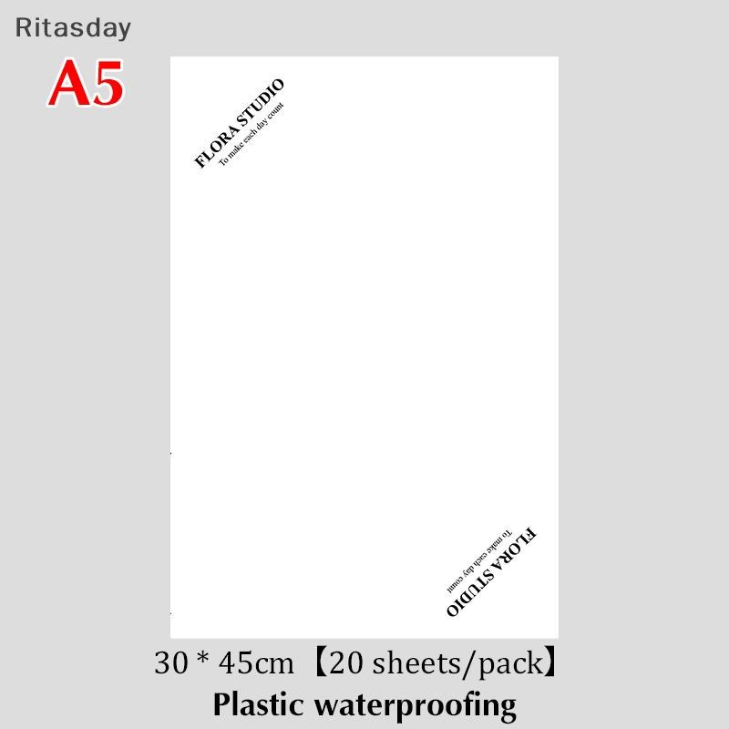 Ritasday 20 ชิ้น Florist ดอกไม้กระดาษห่อสไตล์เรียบง่าย DIY ช่อดอกไม้ Crafting Supply ของขวัญบรรจุภัณฑ์ปาร์ตี้วันหยุดใหม่ - รูปที่ 5