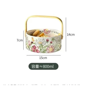 ม่านตา การตกแต่ง กล่องของขวัญตะกร้าผลไม้เซรามิก, ขนมผลไม้แห้งตะกร้าเก็บขนม ของขวัญ