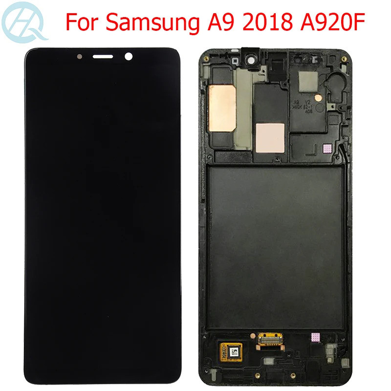 A920F LCD สําหรับ Samsung A9 2018 จอแสดงผลกรอบ 6.3 "สําหรับ Samsung A9S A9 Star SM-A920F/DS LCD หน้า