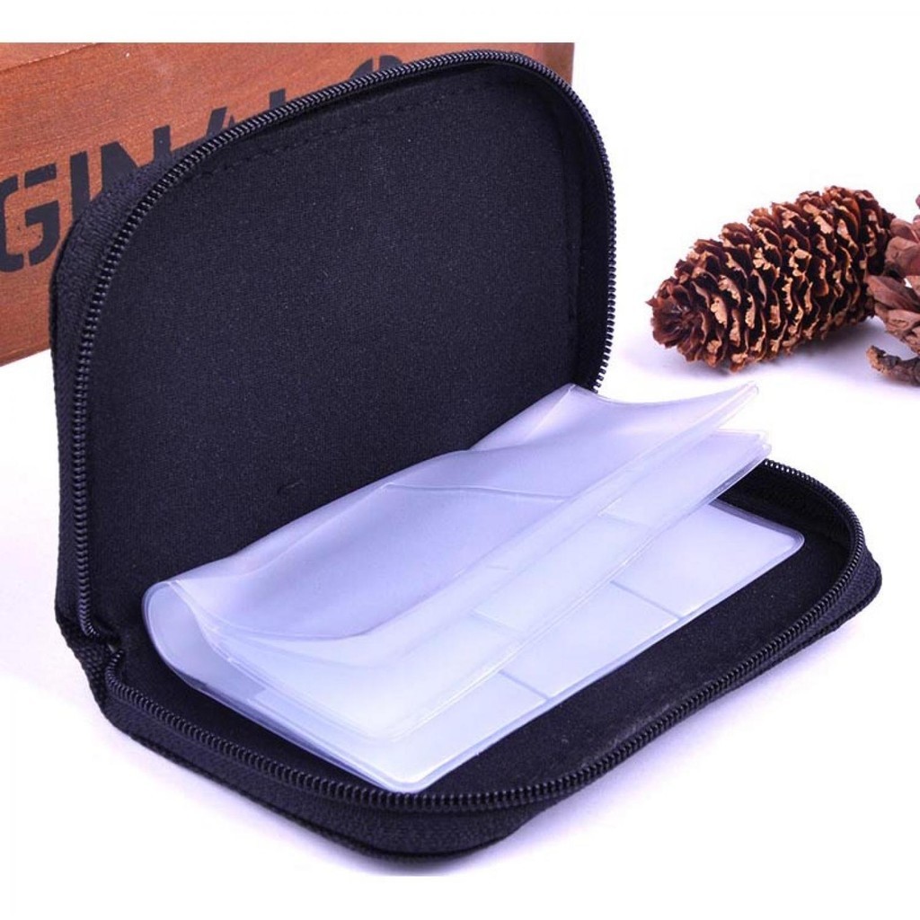 02 - ONLENY 8-Layer 22-Slot Memory Card Storage Wallet Bag