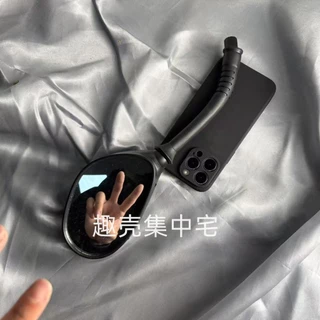 Iphone 11 16 13 Spoof กระจกมองหลังรถจักรยานยนต์ Tricky เหมาะสําหรับ Apple 16pro เคสโทรศัพท์ 15/14 12 XR XSMAX X/XS 13ProMAX 12ProMax 11Promax 12Pro 14Pro 7Plus 8Plus 7/8/SE2020 15Pro 6Plus 6Plus 6Splus