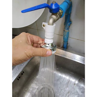 CF HOME หัวก๊อกเพิ่มแรงดันน้ำหมุนได้ 360 องศา Turbo Head Faucet Water ต่อกับหัวก๊อกซิงค์ ประหยัดน้ำ