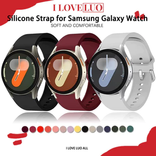 สายยางไม่มีช่องว for Smartwatch Samsung Galaxy Watch FE 7 6 5 4 44 มม. 40 มม. / 6 4 คลาสสิก / 5 LTE