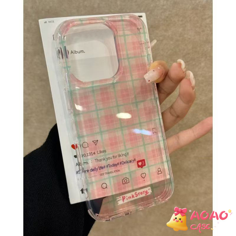 เคส Redmi Note 13 12 11 9 8 10 Pro Max Redmi 12C 13C 12 9C 10C A1 9T 9A 10 9 Poco C65 C55 M3 X5 X6 รูปแบบกริดสดหวาน - รูปที่ 5