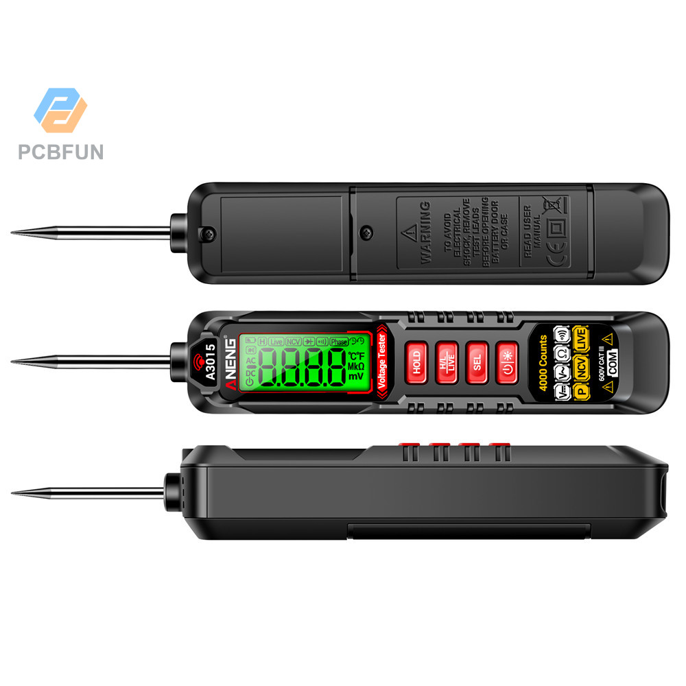 Pcbfun ANENG A3015 A3016 รถมัลติมิเตอร์แบบดิจิตอลเครื่องตรวจจับแรงดันไฟฟ้าปากกา Fault Maintenance Circuit Test ปากกาเครื่องมือ