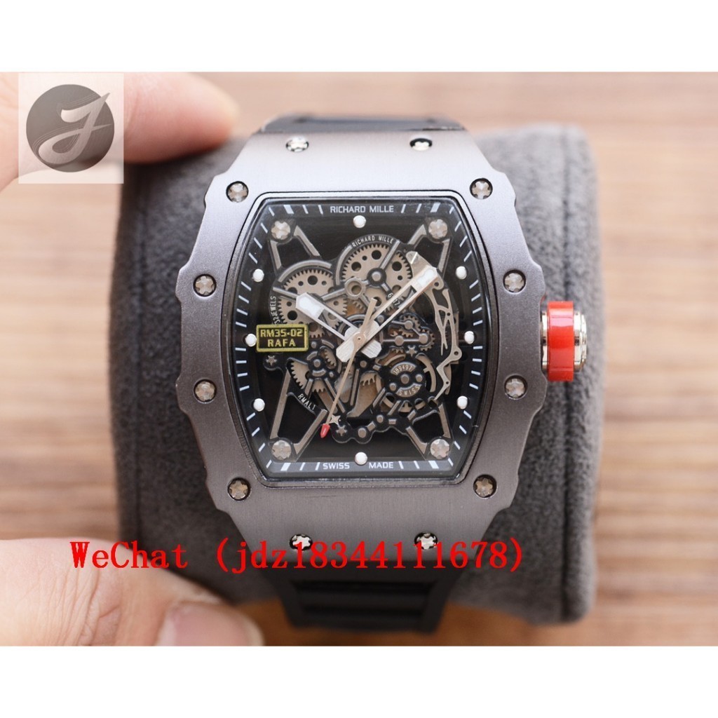 R.chad Mille RM35-02 Series Steel Case Hollow Movement นาฬิกาแฟชั่นผู้ชาย