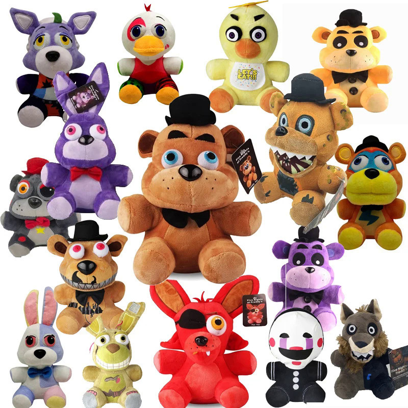 Five Night At Freddy Fnaf Cute Plush Toys Game Doll 18 CM Bonnie Bear Foxy Cartoon Stuffed Dolls Fre