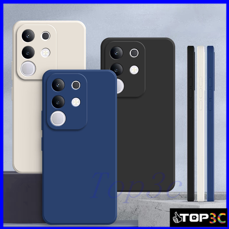 เคส Vivo Y29/Y04/Y16/Y18/Y28S 5G/Y17S/Y19S/Y28 4G เคสป้องกันซิลิโคนป้องกันการตกสีธรรมดาเรียบง่าย YT