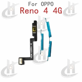สําหรับ OPPO Reno 4 4G CPH2113 ปุ่มด้านข้างปริมาณพลังงาน Flex Cable Keys ปุ่มปิดระดับเสียงขึ้นและลงปุ่มด้านข้างส่วนทดแทน
