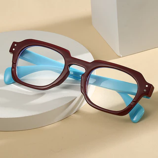 Hs2206 1 ชิ้น PC Squared กรอบบานพับฤดูใบไม้ผลิ Fit All Face Shapes Presbyopia แว่นตาอ่านหนังสือ