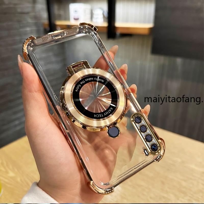 เคสสําหรับ redmi note 8 pro redmi note 8 Softcase ซิลิโคนกันกระแทกดีไซน์ใหม่ความงาม Lanyard กระจกแต่งหน้าพร้อมที่วาง SJSFDD03