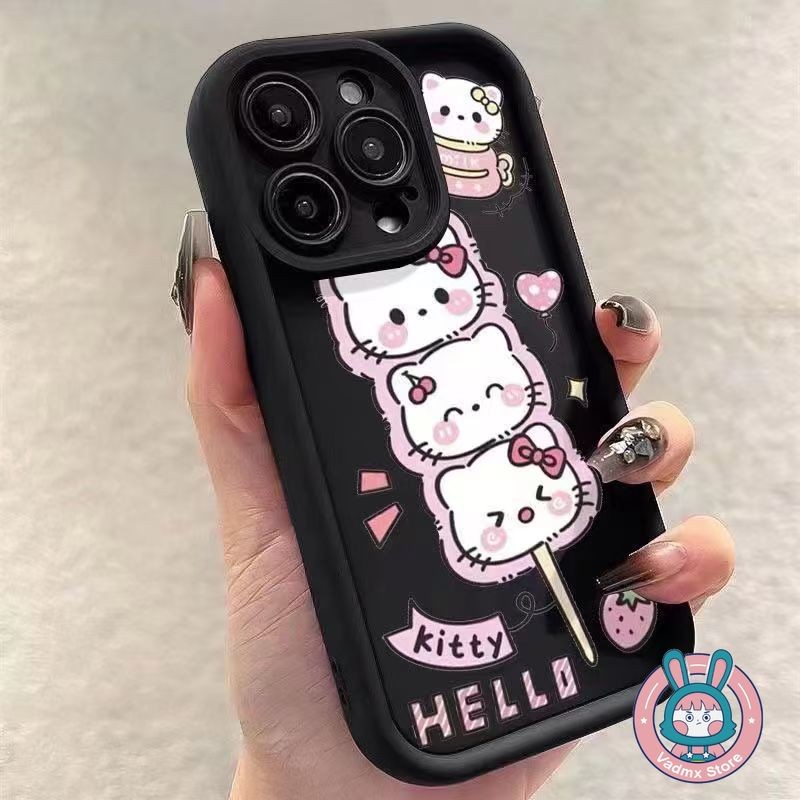 น่ารัก Hello Kitty นุ่มสําหรับ OPPO Reno 7 7Z 6 6Z 5 Pro รูปที่ 2