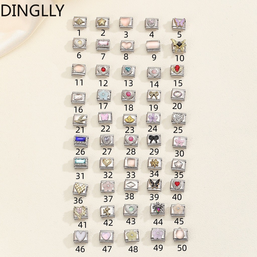 Love Spider Zircon Bow Series สร้อยข้อมืออิตาลีประกอบสร้อยข้อมือยืดหยุ่น DIY เครื่องประดับอุปกรณ์เสริม