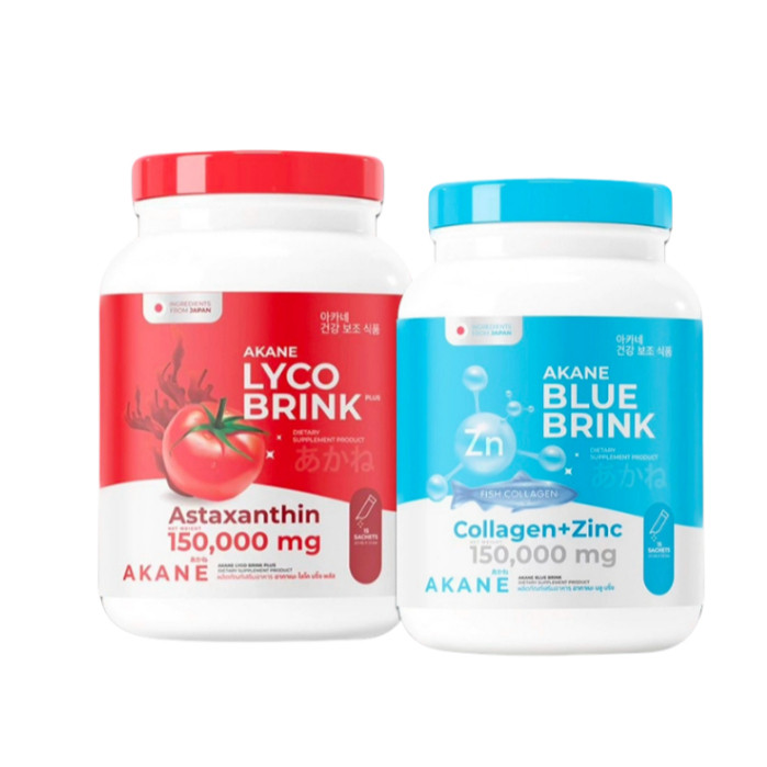 (แพ็คเกจกระปุก) อากาเนะสูตรใหม่ AKANE LYCO BRINK PLUS Akane Blue Brink