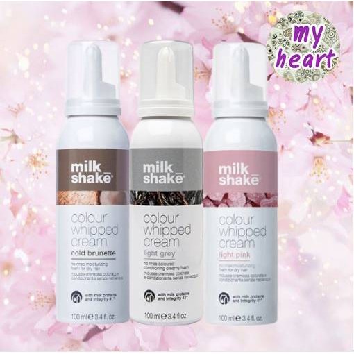 Milk Shake Colour Whipped Cream Light Gray/Light Pink/Cold Brunette 100 ml เปลี่ยนสีผมชั่วคราว พร้อมบำรุง ไม่ทำให้ผมเสีย