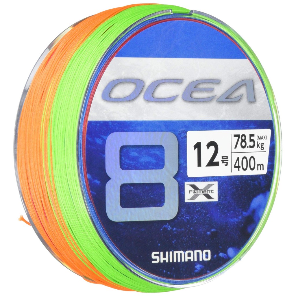 Shimano Line Osha 8 400m 12.0号 5 Colors LD-A81S Fishing Line 2号